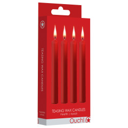 Ouch! Lot de 4 Mini bougies SM Wax Rouge